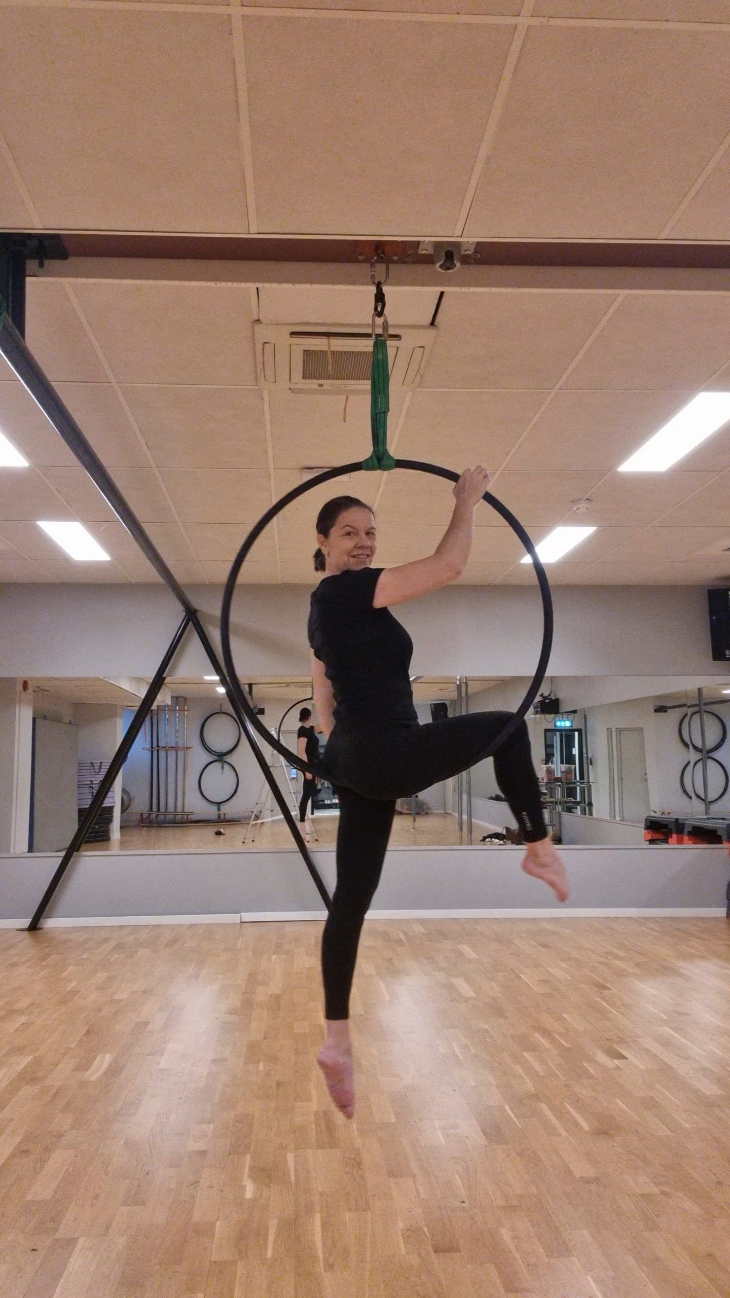 Aerial Hoop-trening på Avancia