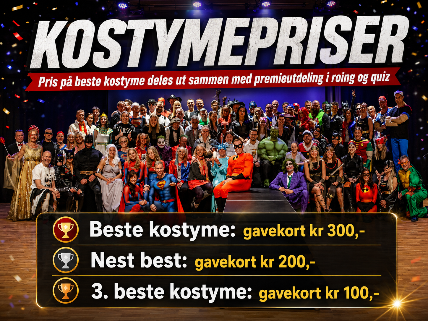 SUPERHERO-tema på Avancias jubileumsfeiring