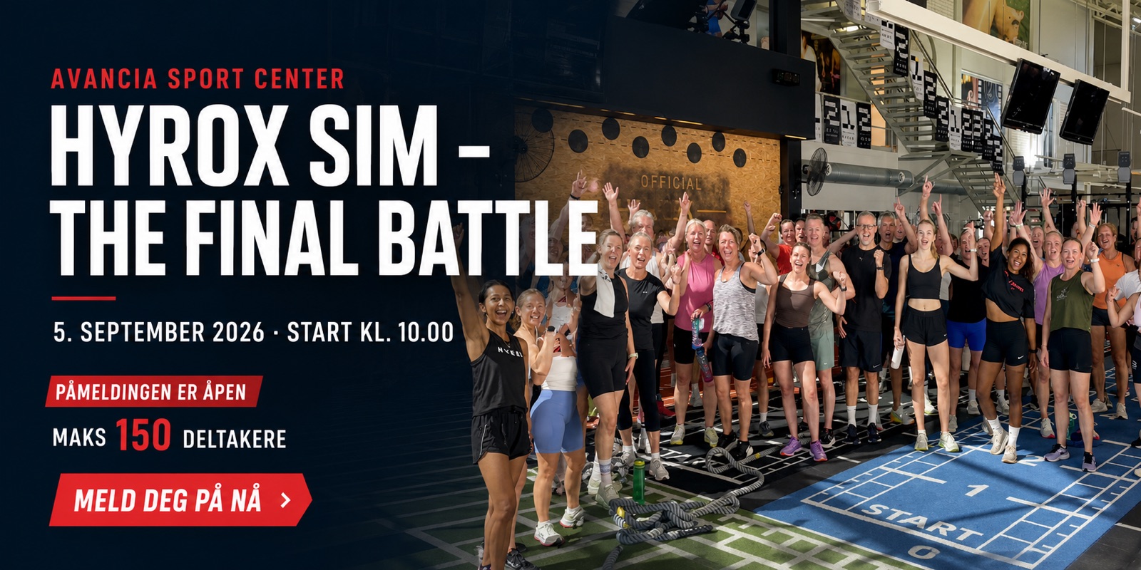 HYROX SIM THE FINAL BATTLE på Avancia Sport Center 5. september 2026